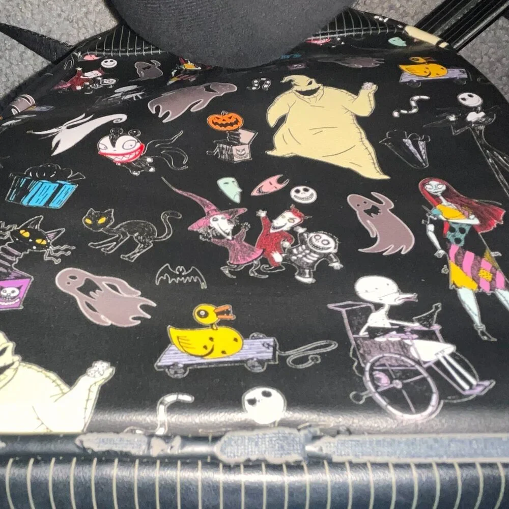LOUNGEFLY DISNEY NIGHTMARE BEFORE CHRISTMAS MINI BACKPACK - JACK SKELLINGTON
